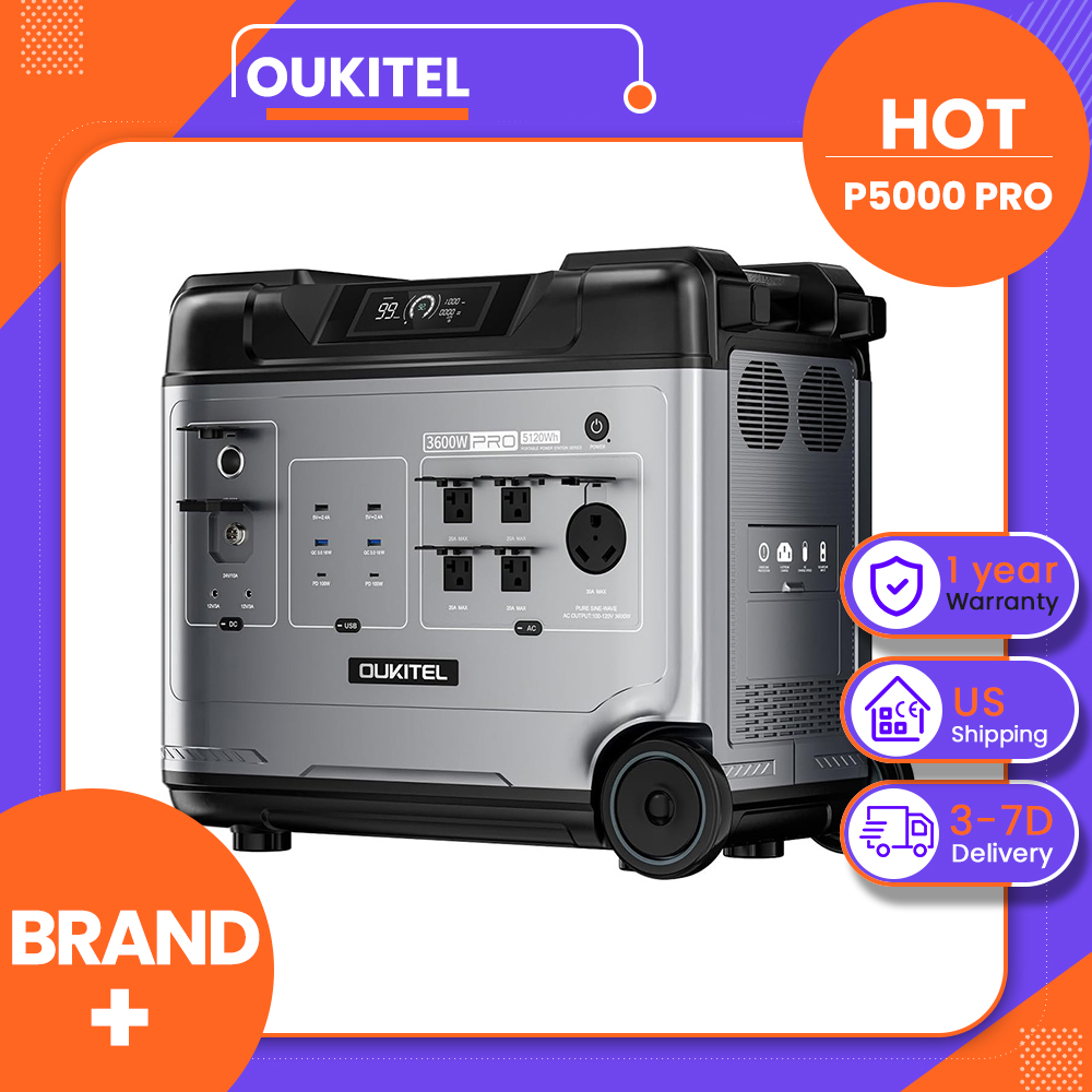 Solar Emergency Charger - محطة طاقة محمولة OUKITEL P5000 Pro،