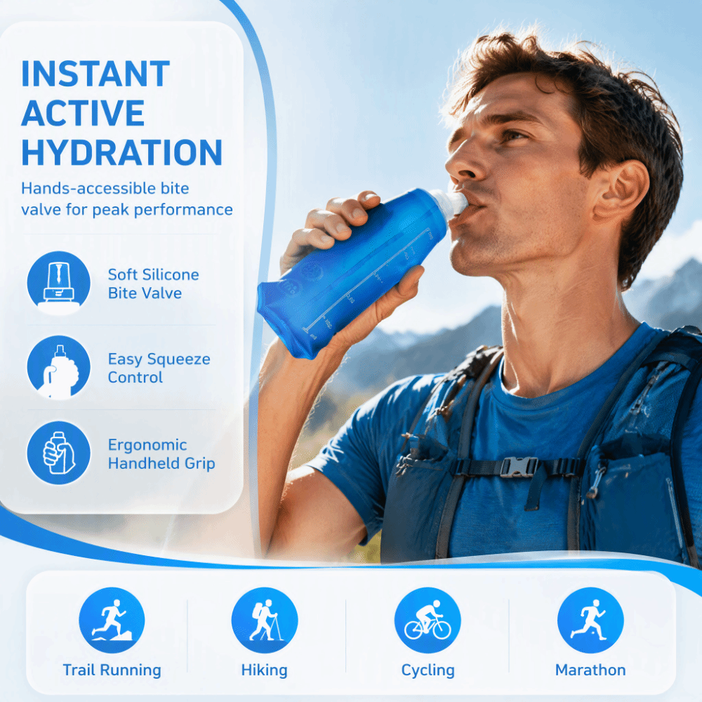 عبوتان من زجاجات المياه القابل - مراجعة Water Bag Collapsible وسعره