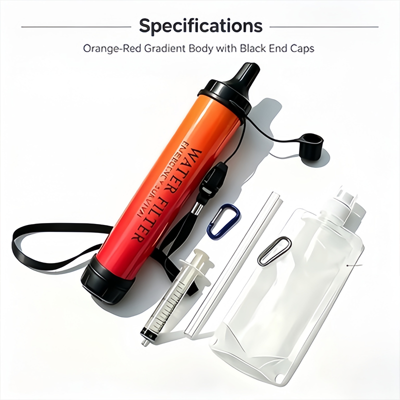 فلتر مياه محمول للطوارئ بسعة 5 - مراجعة Water Purification Straw وسعره