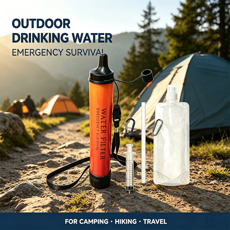 فلتر مياه محمول للطوارئ في اله - مراجعة Water Purification Straw وسعره