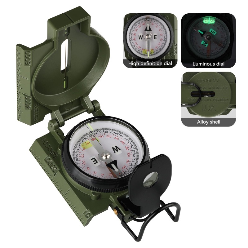 بوصلة عسكرية عالية الدقة للملا - مراجعة Compass Lensatic وسعره