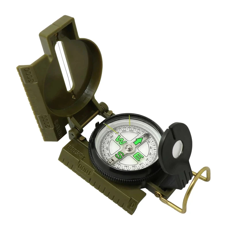 بوصلة محمولة متعددة الوظائف مع - مراجعة Compass Lensatic وسعره