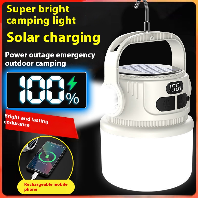LED الشمسية لمبة ضوء الفوانيس  - مراجعة Solar Emergency Charger وسعره