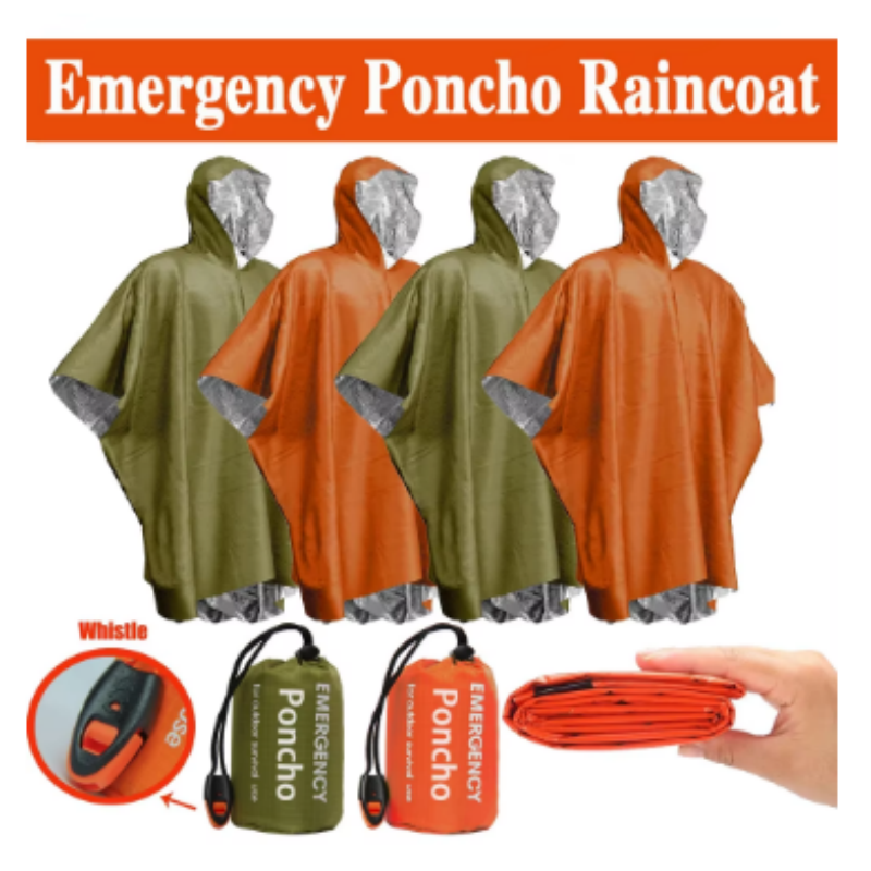 معطف واق من المطر حراري من رقا - مراجعة Emergency Poncho Rain وسعره